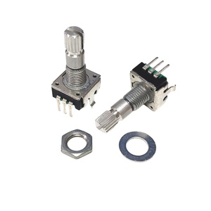 Encodeur rotatif incrémental à poignée moletée en métal Ec12s, interrupteur vertical, encodeur rotatif - Product Image 1
