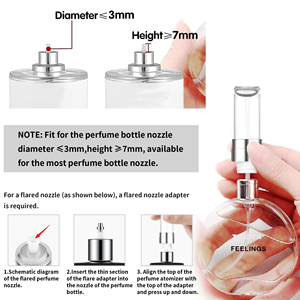 Nuevo Diseño Patentado MUB, Botella de Perfume de Vidrio de 5 ml con Atomizador, Recargable, con Tapa Redonda, Carcasa de Aluminio, MOQ 200 Piezas - Product Image 6