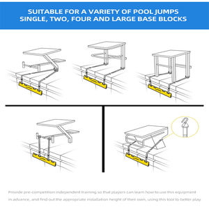 Nouvelle cale de départ pour le dos-nage de deuxième génération pour l'entraînement en athlétisme, accessoires de piscine - Product Image 4