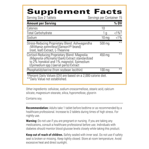 OEM fabbrica surrenalica supporto per la salute compresse cortisolo complesso vitamina per adulti Stress sollievo rilassamento promozione sonno stabile - Product Image 5