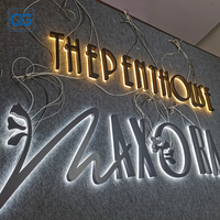 Enseigne publicitaire personnalisée en usine, lettres 3D en acrylique rétroéclairées par LED, logo pour entreprise, salon de beauté, spa, intérieur, extérieur, magasin