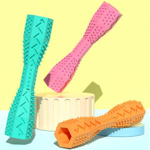 Juguete Masticable para Perros, Barra Hexagonal Divertida con Dispensador de Comida, Juguete para Limpiar los Dientes y Masticar - Product Image 5