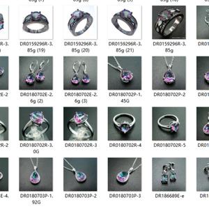 Pendentif en argent sterling 925 avec topaze mystique arc-en-ciel pour fille - Product Image 4