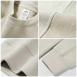 <span class=keywords><strong>Sudaderas</strong></span> con capucha de manga larga cálidas de invierno de alta calidad <span class=keywords><strong>sin</strong></span> sombrero Sudadera de lana de algodón de diseño minimalista - Product Image 2