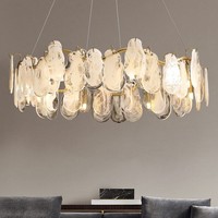 Suspension Moderne en Verre Dépoli Lustres Rectangle Personnalisables Hauteur Réglable pour Salon Chambre à Coucher-Factory Direct