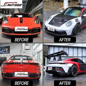 2025 Nouveau Kit de carrosserie en fibre de carbone sèche pour <span class=keywords><strong>911</strong></span> 992 2019 2020 2021 <span class=keywords><strong>2022</strong></span> 2023 2024 Mise à niveau vers GT3 RS Style Bumper Assembly Assy - Product Image 2