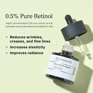 Nhãn hiệu riêng Retinol dầu trên khuôn mặt với 0.5% Retinol điều trị cho khuôn mặt làm giảm nếp nhăn, nếp nhăn chống lão hóa Retinol huyết thanh dầu