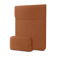 Vente en gros Housse pour ordinateur portable compatible avec MacBook Air 13 pouces/Faux étui en cuir suédé avec petit étui pour accessoires