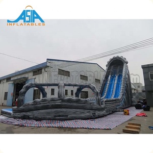 Cao nhất cao giá rẻ <span class=keywords><strong>Inflatable</strong></span> đường cong Twister trượt nước với hồ bơi để bán - Product Image 2