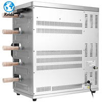Four à gaz rotatif commercial en acier inoxydable 2024, machine à rôtir le poulet durable pour l'équipement de restauration hôtelière