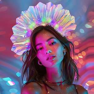 إكسسوارات شعر ليد لامعة للنساء عصابة رأس مضيئة لعيد هالوري وعيد الميلاد وصول جديد للحفلات تاج الأزياء والحفلات - Product Image 1