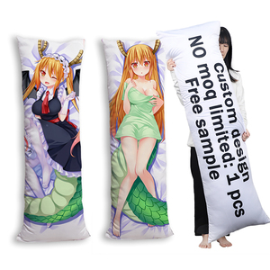 Op maat gemaakte anime <span class=keywords><strong>merchandise</strong></span> dakimakura hoes anime bodypillow dakimakura anime dropshipping 3D hoes cover dakimakura - Product Image 1