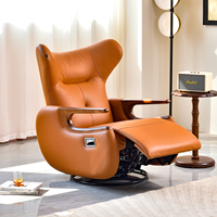 Fauteuil pivotant moderne de style nordique pour salon, chaise à bascule relaxante, fauteuil de loisirs unique pour chambre à coucher, mobilier design