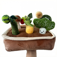 Jouet à tirer en forme de carotte pour bébé, fruits et légumes, 5-7 ans, en peluche courte, rembourré en coton, éducatif, à mâcher pour tout-petits