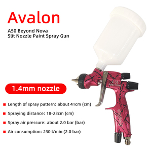AVALON — <span class=keywords><strong>pistolet</strong></span> de pulvérisation de <span class=keywords><strong>peinture</strong></span> pour automobile A50, fabriqué à taïwan, corps, aiguille en acier inoxydable, buse 600ml, 1.4mm - Product Image 6