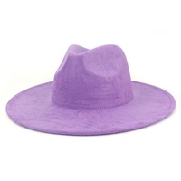 Nuevo Sombrero Fedora Vaquero de Ala Ancha en Forma de Corazón de Poliéster/Algodón, Ala de 10 cm, Estilo Carácter, para Adultos, Cuatro Estaciones, Casual
