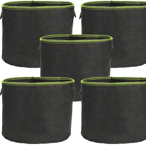 Fabbrica all'<span class=keywords><strong>ingrosso</strong></span> biodegradabile giardino tessuto pianta coltivare borsa 12-34 gallone con manici di Design moderno - Product Image 5