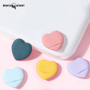 Beauty Planet 5 piezas logotipo personalizado lindas esponjas <span class=keywords><strong>de</strong></span> maquillaje <span class=keywords><strong>con</strong></span> caja al por mayor Mini Finger Puff Under Eye Foundation <span class=keywords><strong>corrector</strong></span> Puff - Product Image 4