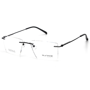 Gọng Kính Không Vành Cỡ Lớn Gọng Kính Titan Tinh Khiết Vuông - Product Image 2