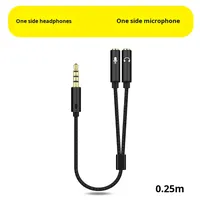 Câble Répartiteur Audio 2-en-1 pour Casque et Micro, Standard CTIA, Gaine PVC, Convertisseur Audio 3,5 mm pour PC, Ordinateur Portable, Casque Gaming, MP3, Cuivre