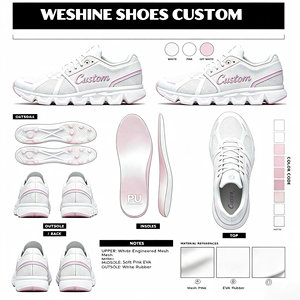 Scarpe da Corsa in Rete Bianca OEM per Marchi Privati, Calzature Atletiche Traspiranti, Fornitore con Consegna Rapida - Product Image 1