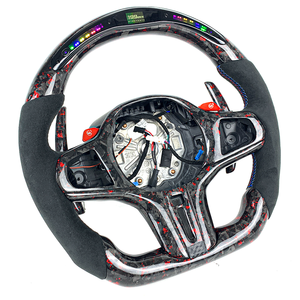 Volante de Fibra de Carbono Forjado con Pantalla LED para BMW G80 G81 G87 M2 M3 M4 G30 G32 G34 G36 G20 G21 G22 G23 G26 <span class=keywords><strong>330e</strong></span> X4M X5 M5 - Product Image 1