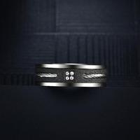 Vente en gros Nouvel arrivage personnalisé de bijoux en acier inoxydable design punk pour hommes, bagues noires de marques populaires