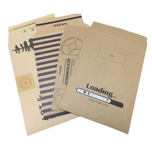 Tùy chỉnh tự con dấu phẳng cứng nhắc các tông phong bì bưu phẩm giấy kraft không thấm nước thân thiện với môi cho giày & Lông bao bì - Product Image 5