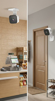 Caméra de sécurité pour fenêtre avec vision nocturne couleur, enregistrement vidéo HD 2K WiFi 720P, détection de mouvement, audio bidirectionnel pour bébé, personne âgée, animal de compagnie
