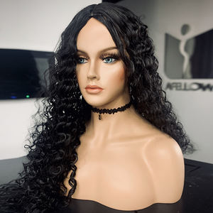 Tête de mannequin réaliste en fibre de verre H1141-U <span class=keywords><strong>avec</strong></span> épaules pour perruque, tête et <span class=keywords><strong>buste</strong></span> de mannequin féminin - Product Image 3