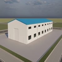 Edificio de Estructura de Acero Económico con Certificación ASTM, Almacén Industrial Prefabricado Moderno, Taller, Nave para Pequeñas Empresas