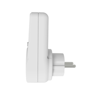 Compteur d'énergie domestique monophasé WATTSAVE, alimenté par prise, écran LCD, IP22, 16A, 230V, certifié CE, norme française (1,0 % + 3)