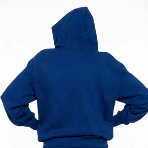 Sweat-shirt à capuche unisexe en coton lourd de haute qualité OEM, design imprimé en mousse 3D, coupe ample pour homme - Product Image 3