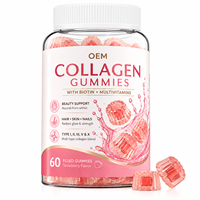 Private Label Multi-Type Collageen Gummies met Biotine Groothandel OEM Beauty Support Gummy Fabrikant voor Haar, Huid en Nagels
