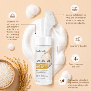 <span class=keywords><strong>Limpiador</strong></span> Facial Coreano de Arroz, <span class=keywords><strong>Limpiador</strong></span> Suave con Espuma, Controla la Grasa, Nutre la Piel, Limpia los Poros, para Todo Tipo de Piel - Product Image 3
