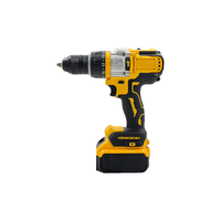 Perceuse-visseuse sans fil 18V pour usage domestique, double vitesse, couple réglable, multifonction, moteur sans balais, 13 mm