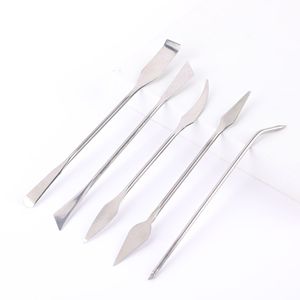 Ensemble <span class=keywords><strong>d</strong></span>'outils de modelage en acier inoxydable 5 pièces - Couteaux à sculpter pour l'argile, les polymères à <span class=keywords><strong>base</strong></span> <span class=keywords><strong>d</strong></span>'<span class=keywords><strong>huile</strong></span>, lavables au lave-vaisselle, durables - Product Image 1