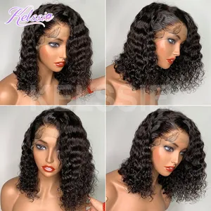 Cheap Human Hair Wigs For Black Women HD Lace Front Wigs Human Hair Deep Curly Short Bob Wigs Human Hair Lace Front Brazilian