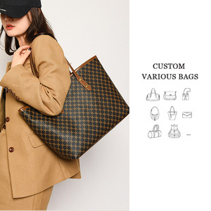 Bolsos de hombro de diseñador de moda personalizados, bolsos de mano de piel sintética de lujo para mujer, bolsos de mano de gran capacidad para mujer al por mayor - Product Image 1