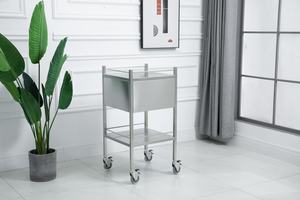 Troli Perban Bedah Rumah Sakit Carenovo Model CVTR033 dari Baja Tahan Karat - Product Image 4