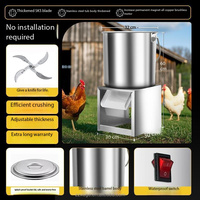 Pencacah Sayuran Listrik Komersial Harga Terbaik, Pengolah Makanan Stainless Steel Heavy Duty untuk Pakan Unggas, Ternak, dan Hewan