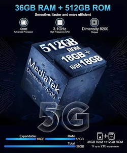 Unihertz 5G 8849 Tank 3 Pro, Proyector de 100 Lúmenes y 120Hz, 16GB de RAM, 512GB de ROM, Batería de 23600mAh, Cargador Rápido de 120W, Cámara de 200MP, Inglés - Product Image 3
