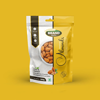 Op maat gemaakte Doypack staande zak met bovenrits voor gedroogd fruit, noten en gemengde noten (pinda's, walnoten, pijnboompitten, cashewnoten) verpakking