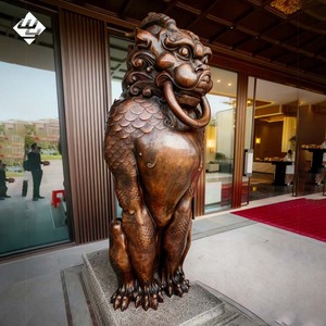 Escultura de Bronce de <span class=keywords><strong>Bestia</strong></span> Divina <span class=keywords><strong>a</strong></span> Tamaño Real, Personalizada para Decoración de Entrada de Edificios Comerciales - Product Image 2