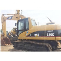 Sử Dụng CATERPILLAR 320C Tiếng Ồn Thấp Cab Thứ Hai Tay Máy Xúc CAT320C CAT 320C Với Giá Rẻ Ripice Để Bán
