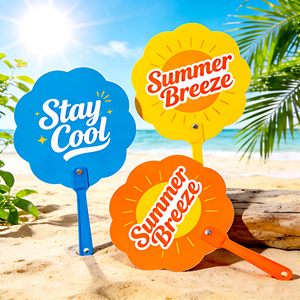 Custom Shape PP Hand Fans Creative Unique Designs Standard Maximum Impact Promotional Advertising Durable Plastic Holysmith