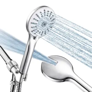 Saving Bathroom High Pressure Rainfall Shower Head With Baby Bath And ABS Smart 5 Settings Showerhead For Easy Install