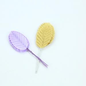 Foglie di Seta Mini da 10cm all'Ingrosso, Accessori per Piante Verdi, Piccole Foglie Artificiali Dorate - Product Image 4