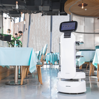 Robot de livraison de nourriture intelligent commercial, robot serveur automatique pour restaurant, robot de service de repas pour hôtel, restauration et service traiteur