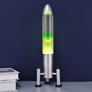 Nuova luce creativa per bambini con camera da letto a LED acqua per bambini la migliore lampada da scrivania a razzo per luce notturna vulcano - Product Image 3